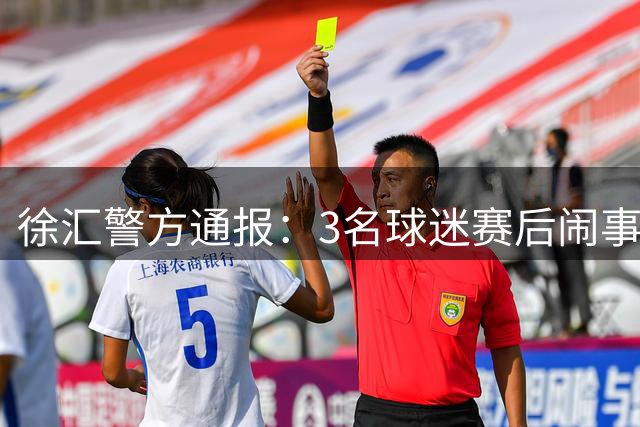 徐汇警方通报：3名球迷赛后闹事被拘
